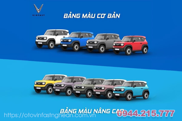 VinFast VF 3 màu sắc